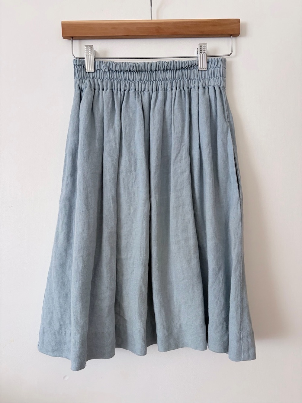 Linen Midi Skirt